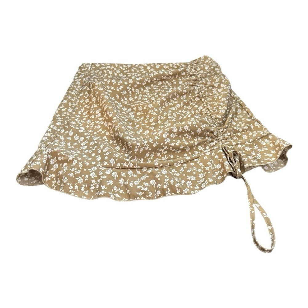 SHEIN Tan Floral Skirt - Picture 4 of 5